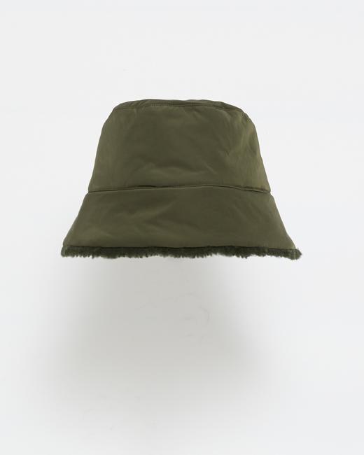 Yves Salomon - BOB TECHNICAL FABRIC/LAMB - AMAZONE - 女装 - 帽子 - 亚马逊绿 商品图0