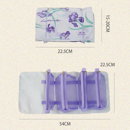 两三事定制梵高化妆包 旅行包 收纳洗漱包 商品图13