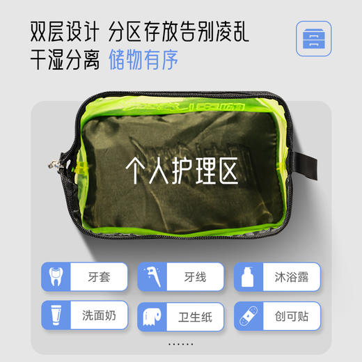的幸洗漱包手提男女士旅行收纳袋内衣出差干湿分离 商品图3