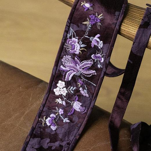 牧衣游 芍药提花手工刺绣腰封腰带 戏纸鸢【不支持会员折】 商品图1