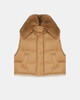 Yves Salomon -  LORO PIANA  FABRIC - MACADAMIA - 女装 - 背心 - 夏威夷果棕 商品缩略图0