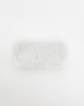 Yves Salomon - HEAD BAND KNITTED REX RABBIT - WHITE - 配件 - 头带 - 白色