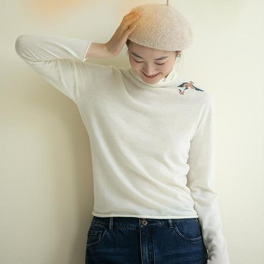 牧衣游原创手工刺绣羊毛套头衫 限量福利款 允星【不支持会员折】 商品图1