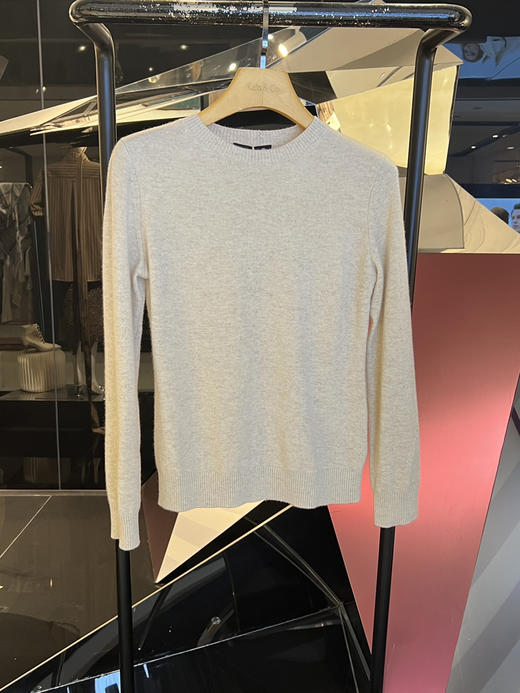 女士圆领羊绒衫 商品图1