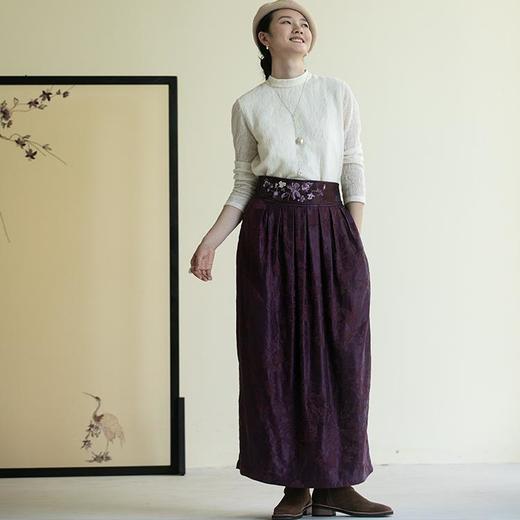 牧衣游 芍药提花手工刺绣腰封腰带 戏纸鸢【不支持会员折】 商品图2