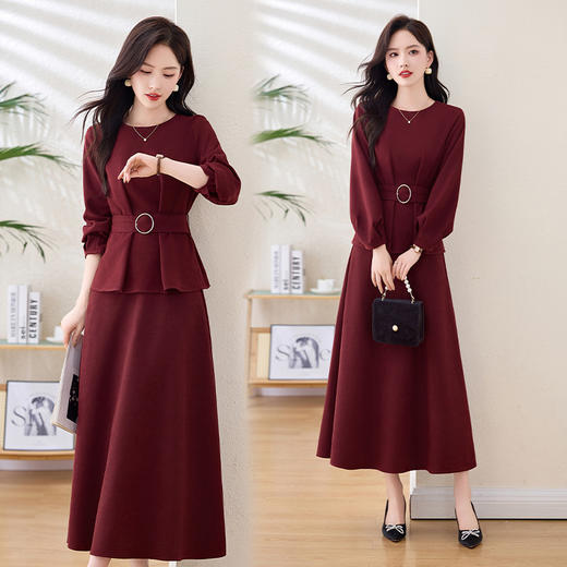 时尚气质，纯色套裙HR-GJC2836 商品图1