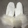 Yves Salomon - GLOVES TECHNICAL FABRIC - CIME - 女装 - 滑雪手套 - 西米白 商品缩略图0