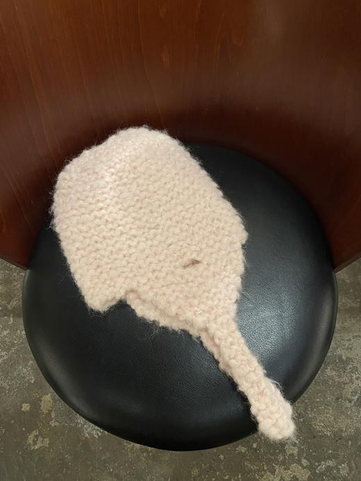 Daniela Gregis  婴儿粉/烟草棕手织羊驼毛两用冷帽/提包 商品图8