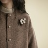 牧衣游原创 毛织手钩花胸针朴实百搭 忘忧【不支持会员折】 商品缩略图0