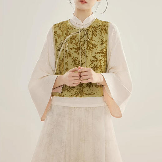 裁缝学苑AQ366新中式丝绒小马甲纸样倒大袖衬衫衬衣打版裁剪样板 商品图4