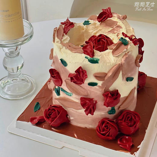 【新款】复古玫瑰庄园蛋糕 日子循环往复，爱意日久弥新 , 油画般的质感特显高级 商品图3