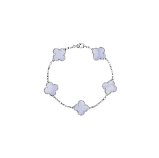 【梵克雅宝 Alhambra四叶幸运系列】 五花四叶草 紫色五花 手链 女款（SJ） 商品图1