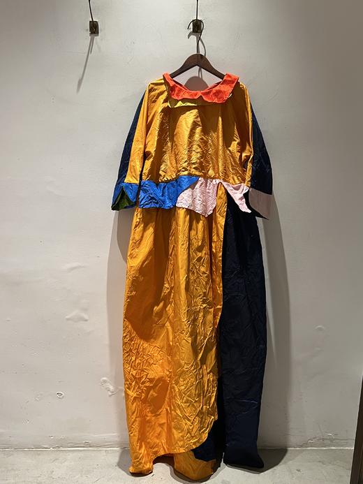 Daniela Gregis  橙蓝真丝塔夫绸撞色连衣裙 商品图0