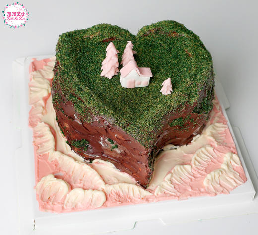 【新款】爱心岛屿微景观蛋糕 商品图6