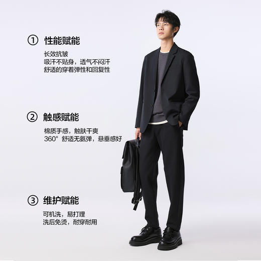 棉仓356812002-微宽松solotex易打理平驳领西服 商品图3