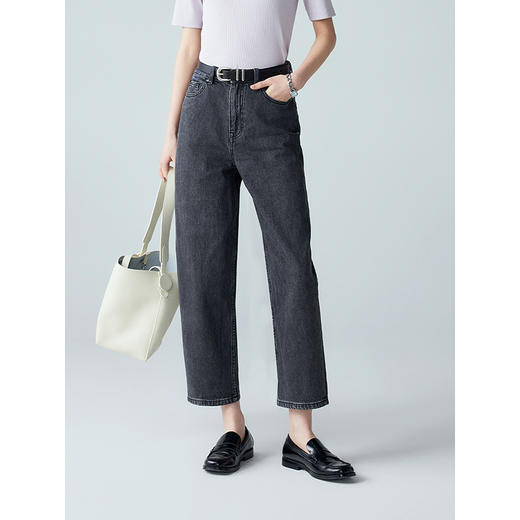 棉仓352619005-香蕉锥形九分哈伦牛仔裤全棉牛仔 商品图1