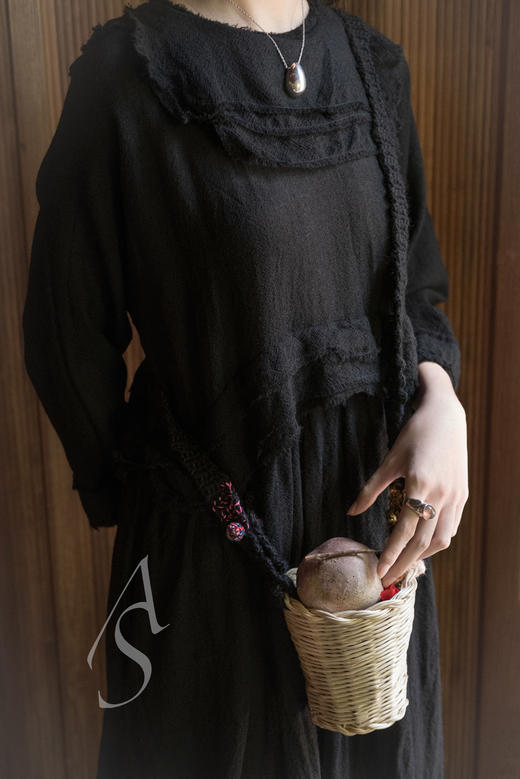 Daniela Gregis  手工钩针背带中号/小号竹编篮型包 商品图4