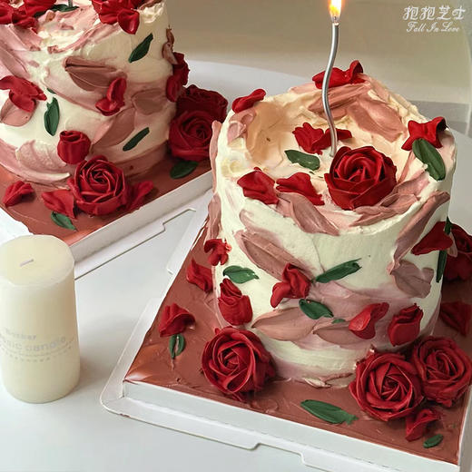 【新款】复古玫瑰庄园蛋糕 日子循环往复，爱意日久弥新 , 油画般的质感特显高级 商品图4