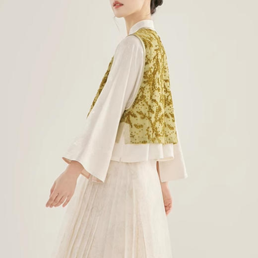 裁缝学苑AQ366新中式丝绒小马甲纸样倒大袖衬衫衬衣打版裁剪样板 商品图3