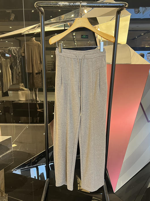 女士醋酸羊毛直筒休闲裤 商品图0