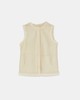 Yves Salomon - VEST  CURLY MERINOS LAMB - MERINGUE - 女装 - 背心 - 蛋白酥白 商品缩略图0