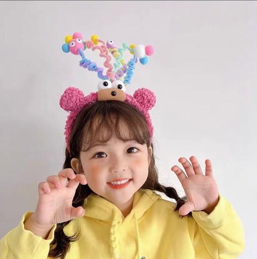 玫红色欢乐摇摆萌发箍 商品图0