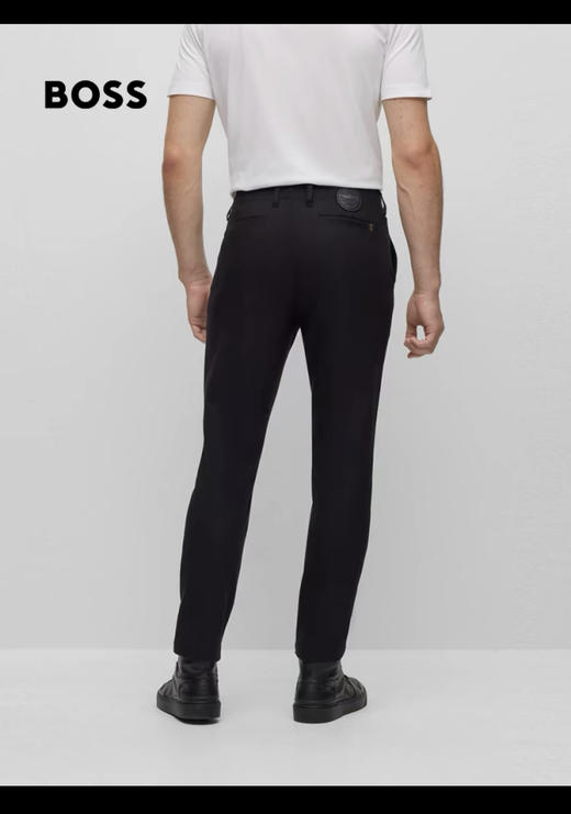 H.B X 宝SHI捷 弹力修身棉弹缎纹面料 休闲长裤 xxk171 商品图0