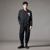 PINLI品立秋季新款刺绣短款小西装下摆交叉设计感西服男外套B243106033 商品缩略图4