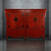 华伦家具明清大柜实木老衣柜古董家具 红漆大柜 衣柜 书柜 商品缩略图0