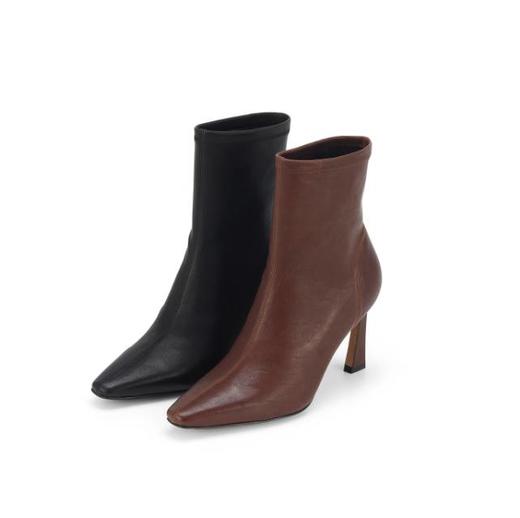 【云粉节】BF楼westory秋冬新款优雅风中高跟小尖头百搭短靴切尔西 商品图0