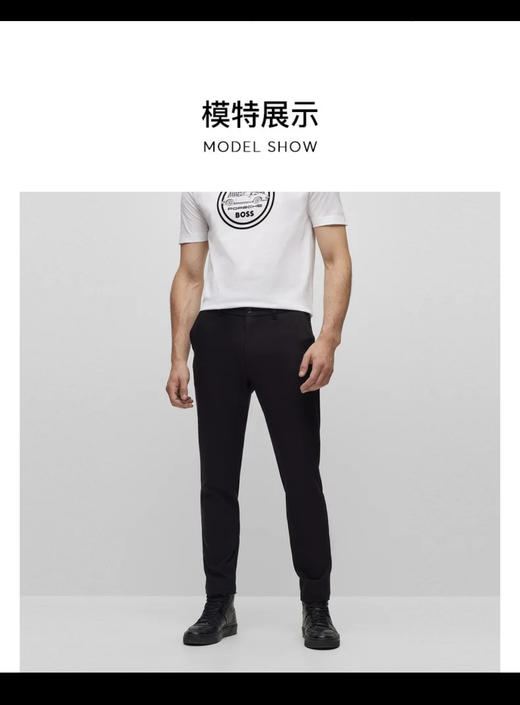 H.B X 宝SHI捷 弹力修身棉弹缎纹面料 休闲长裤 xxk171 商品图2