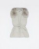 Yves Salomon - VEST TECHNICAL FABRIC - SIROCCO - 女装 - 背心 - 希洛克灰 商品缩略图0