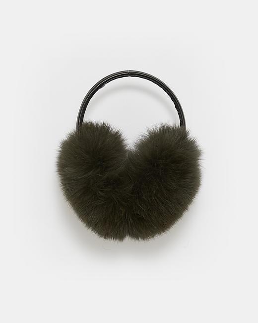 Yves Salomon - EARWARMER FOX - AMAZONE - 配件 - 耳罩 - 亚马逊绿 商品图0