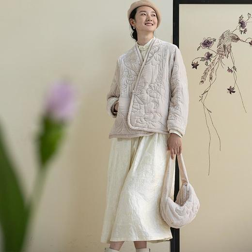 牧衣游 绗缝丝绒夹棉小包百搭简约休闲 云泱【不支持会员折】 商品图2