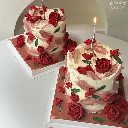 【新款】复古玫瑰庄园蛋糕 日子循环往复，爱意日久弥新 , 油画般的质感特显高级 商品图2