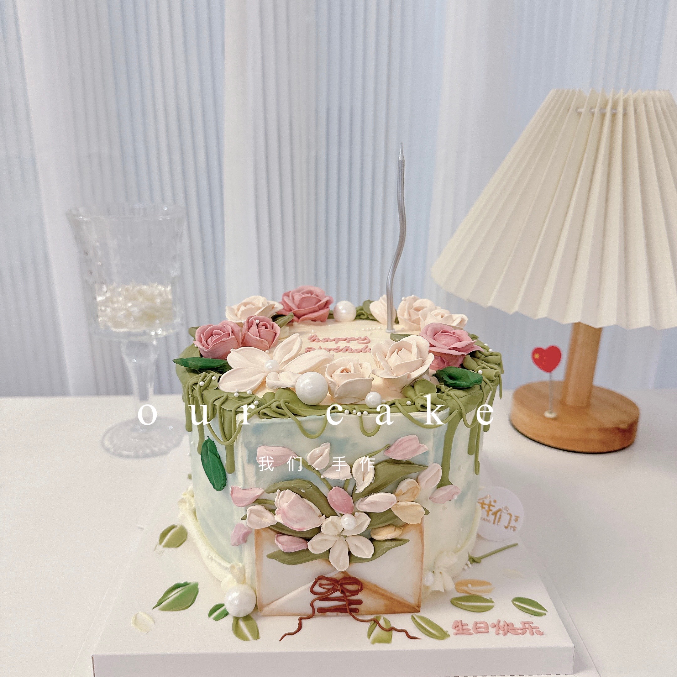 刮刀花/裱花蛋糕-低糖处理无添加