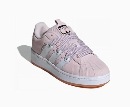 【自营】adidas/阿迪达斯 阿迪达斯女鞋Adidas Superstar三叶草粉白厚底增高低帮板鞋ID0285 商品图0