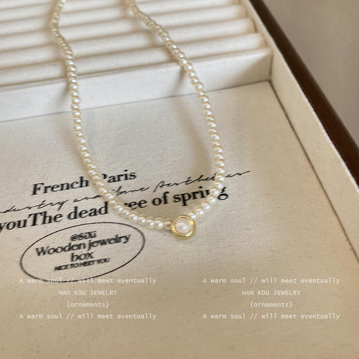 鹿鹿推荐 • 极简复古小米珠珍珠项链 商品图3