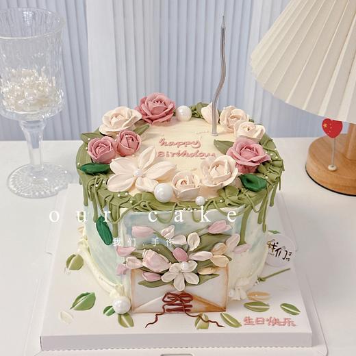 刮刀花/裱花蛋糕-低糖处理无添加 商品图1