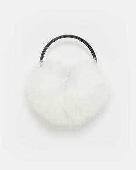 Yves Salomon - EARWARMER FOX - WHITE - 配件 - 耳罩 - 白色