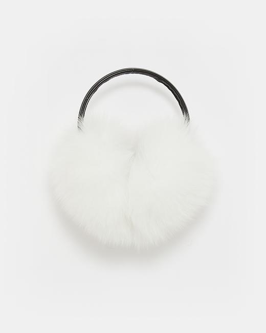Yves Salomon - EARWARMER FOX - WHITE - 配件 - 耳罩 - 白色 商品图0