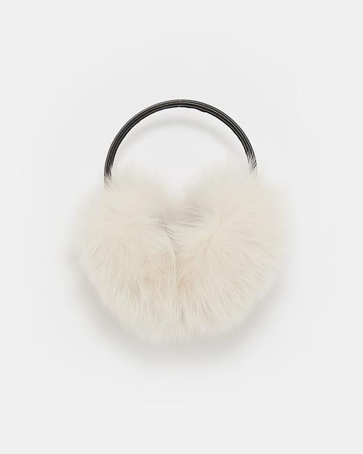 Yves Salomon - EARWARMER FOX - CALIN - 配件 - 耳罩 - 卡琳奶茶 商品图0