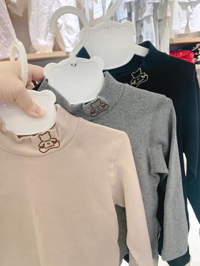 JT-23ST002忆童乐小熊打底衫（黑色偏多，90-130尺码可选）