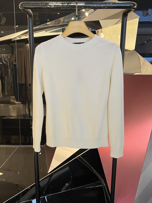 女士圆领羊绒衫 商品图2