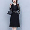 雀说新款时尚洋气翻领拼接假两件减龄显瘦中长款AL2535 商品缩略图1