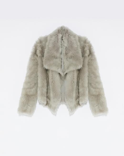 Yves Salomon - JACKET TOSCANA FOLK - SIROCCO - 女装 - 夹克 - 希洛克灰 商品图0