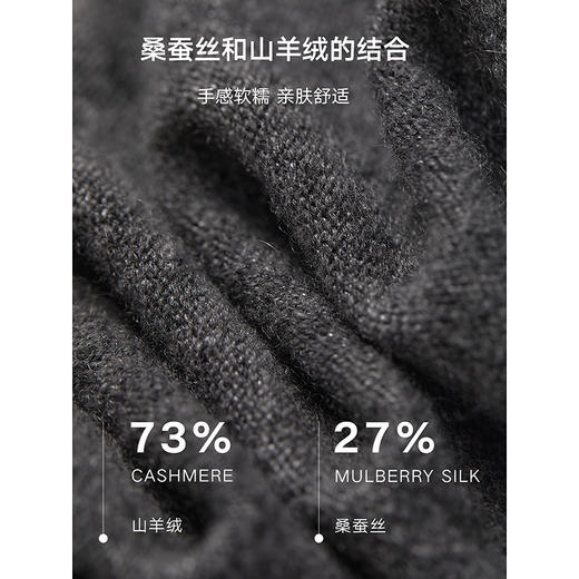 棉仓357605013-丝羊绒圆领开衫 商品图3