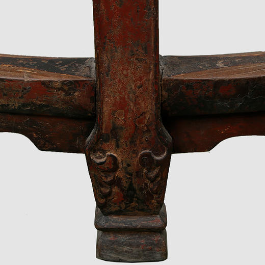 华伦正品雕花双拼圆桌实木雕刻明清古典家具搭配书房老物件收藏 商品图4