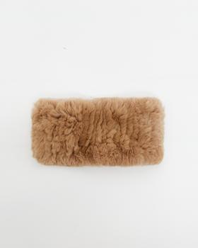 Yves Salomon - HEAD BAND KNITTED REX RABBIT - MADELEINE - 配件 - 头带 - 玛德琳棕