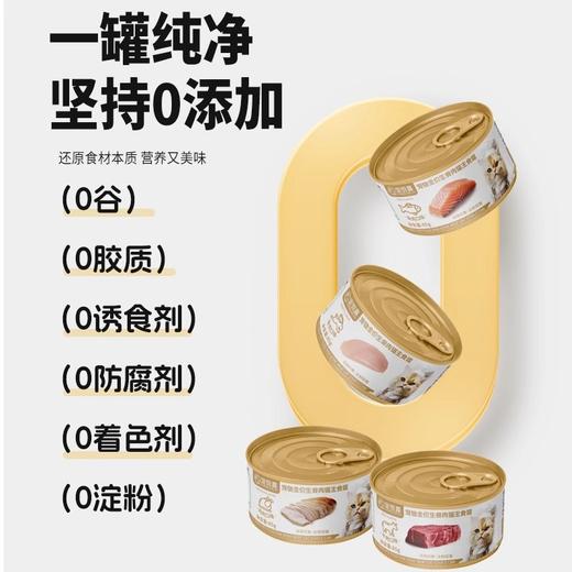 宠悦嘉全价全期生骨肉猫主食罐85g鱼肉口味，十罐起售 商品图2